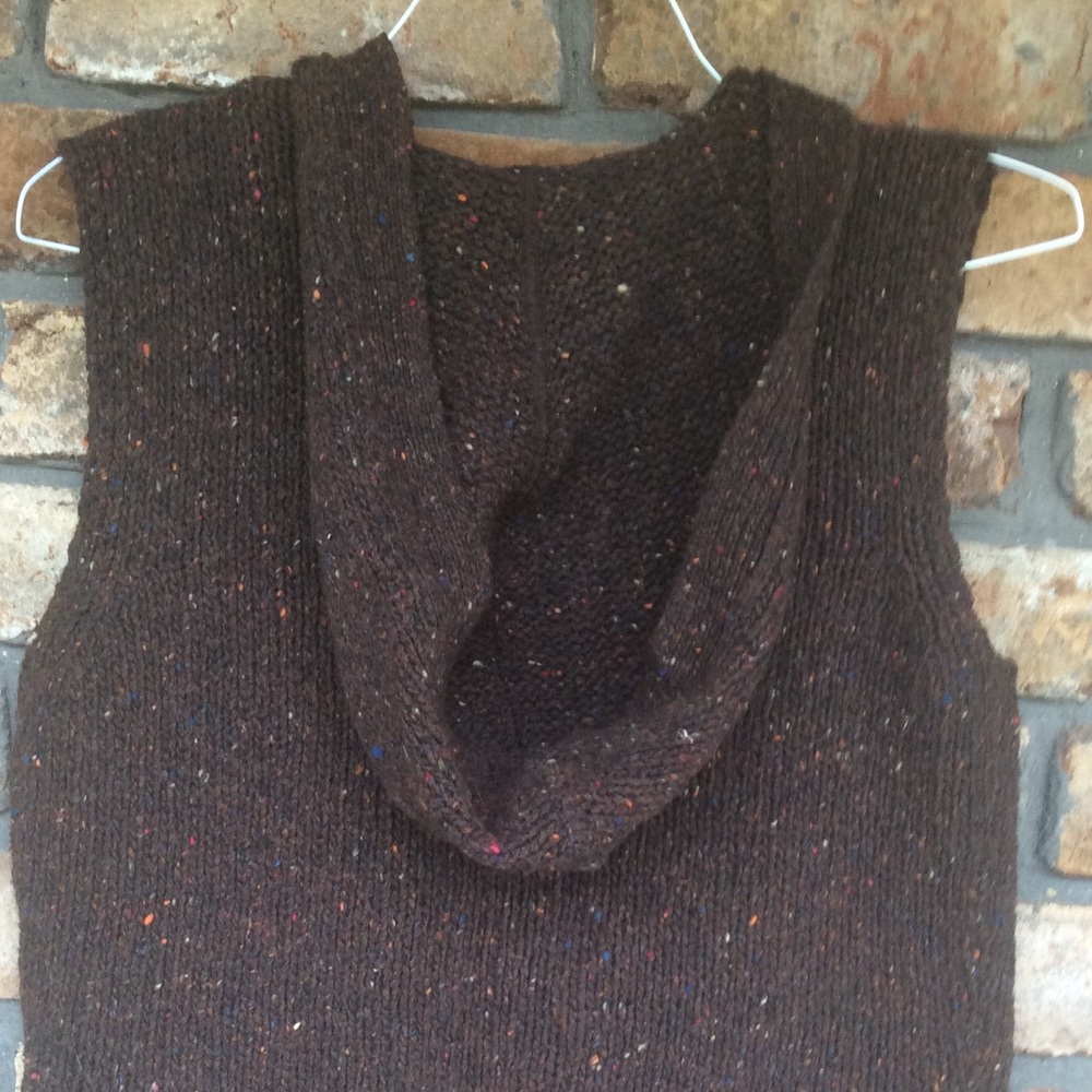 ❌SALE❌ Vintage Talbots Zip-Up Hooded Vest Sweater - Picture 9 of 10